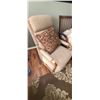 Image 4 : BEIGE RECLINER AND ROCKING CHAIR WITH GLIDER AND OTTOMAN