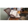 Image 9 : BEIGE RECLINER AND ROCKING CHAIR WITH GLIDER AND OTTOMAN