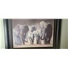 Image 3 : LARGE FRAMED ELEPHANT PRINT 34"X 48"