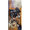 Image 1 : SHELVING UNIT COMES WITH ASSORTED CORDS