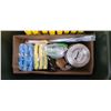 Image 8 : BIG BUG OUT CONTAINER WITH EMERGENCY LIGHTS, MATCHES, LIGHTER FLUID, BUG SPRAY, AND CUTTLERY