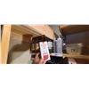 Image 1 : LARGE QTY OF IF ITEMS LEFT SIDE OF TOP SHELF