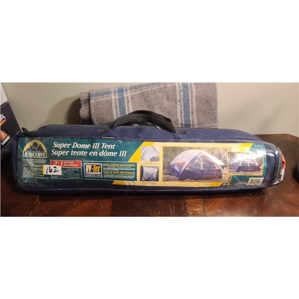 SMALL PUP TENT AND WOOL BLANKET