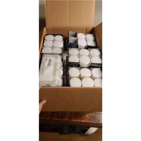 LARGE AMOUNT OF CANDLES