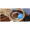 Image 12 : LARGE TOTE OF ROPES, PULLIES AND TIEBOSS RATCHETS