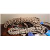 Image 9 : LARGE TOTE OF ROPES, PULLIES AND TIEBOSS RATCHETS