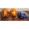 Image 2 : TWO ORANGE TRUCK BEACONS AND SET OF HEADPHONES