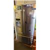 Image 1 : MAYTAG UPRIGHT STAINLESS STEEL TWO DOOR REFRIDGERATOR, ICE MAKER - COMES WITH CONTENTS