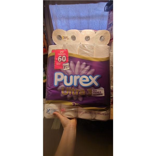 40 ROLLS OF PUREX ULTRA 3PLY TP