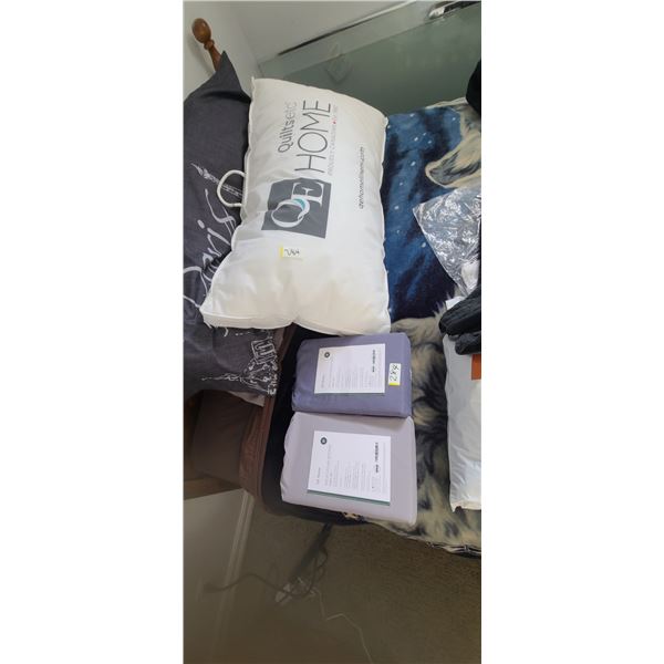 QE HOME LINEN QUILT PLUS  ONE DOUBLE AND ONE QUEEN LINEN SET