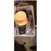 Image 9 : MEDIUM COLEMAN COOLER C/W WITH PROPANE BOTTLES AND CAMPING SUPPLIES
