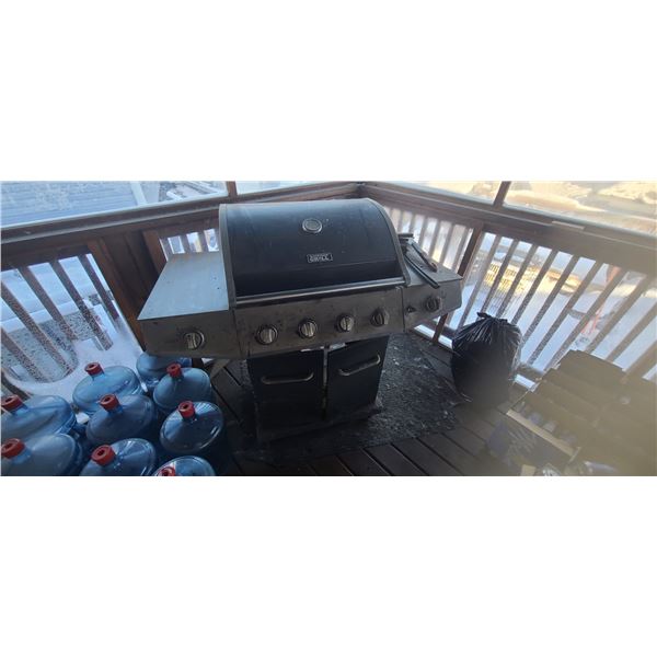 BBQ PLUS ALL CONTENT OF DECK INCL BEER CANS BUT WATER BOTTLES NOT INCLUDED