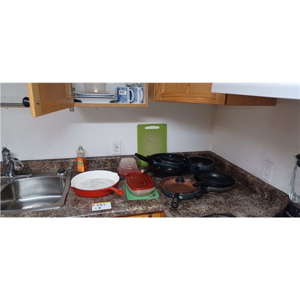 ALL DISHES, POTS, PANS, CUTLERY AND KITCHEN ACCESSORIES