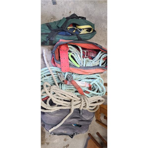 FALL ARREST HARNESS', ROPE ETC.