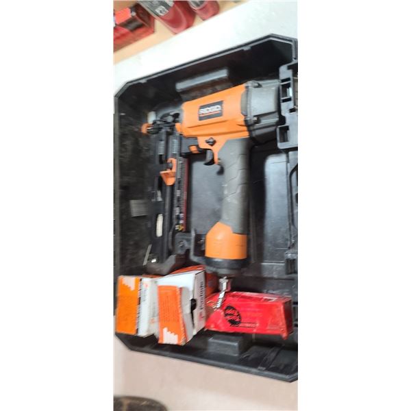 RIGID 2 1/2" NAILER IN DEWALT CASE