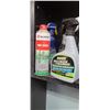 Image 11 : TWO SHELVES OF VARIOUS CLEANERS, LUBES