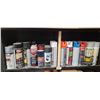 Image 1 : SHELF OF SPRAY PAINTS (IN HEATED GARAGE)