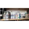 Image 1 : SHELF OF SPRAY PAINTS (IN HEATED GARAGE)
