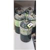 Image 1 : PROPANE BOTTLES - TWO FULL AND THREE PARTIAL