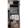 Image 8 : PANASONIC STEREO AND TWO SPEAKERS & CONTENTS OF SHELVE SEE PHOTOS EXTINGUISERS NOT INCLULDED