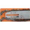 Image 15 : NEW HUSHAVARNA 445 CHAINSAW, CASE, EXTRA BARS AND CHAIN, AND OTHER ACCESSORIES