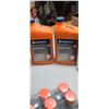 Image 8 : TWO CANS OF PR-MIX FUEL, TWO CHAIN OIL, AND 2 STROKE OIL AND TWO CHAINS