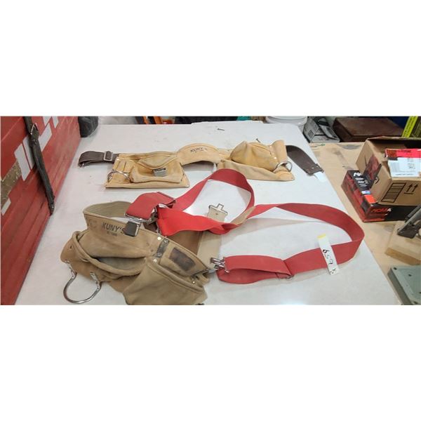 TWO WORK TOOL BELTS