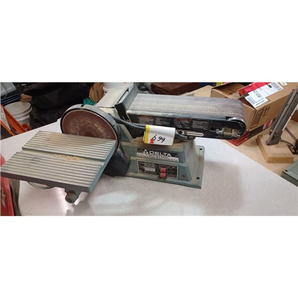 DELTA POWER 4" BELT AND 6" DISC SANDER