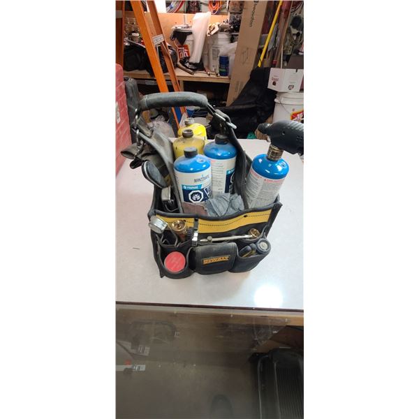 DEWALT TOOL CADDY COMES WITH PLUMBING TOOL, TORCHES ETC