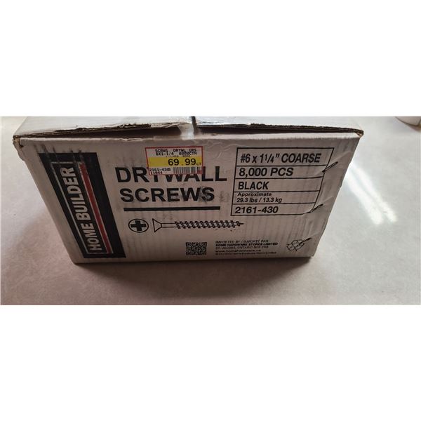 PARTIAL BOX OF DRYWALL SCREWS