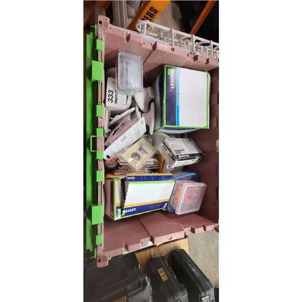 CRATE WITH ELECTRICAL SUPPLIES