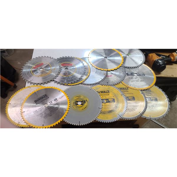 ASSORTED 12" SAW BLADES