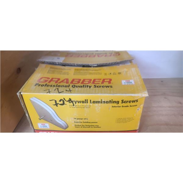 BOX OF DRYWALL LAMINATING SCREWS