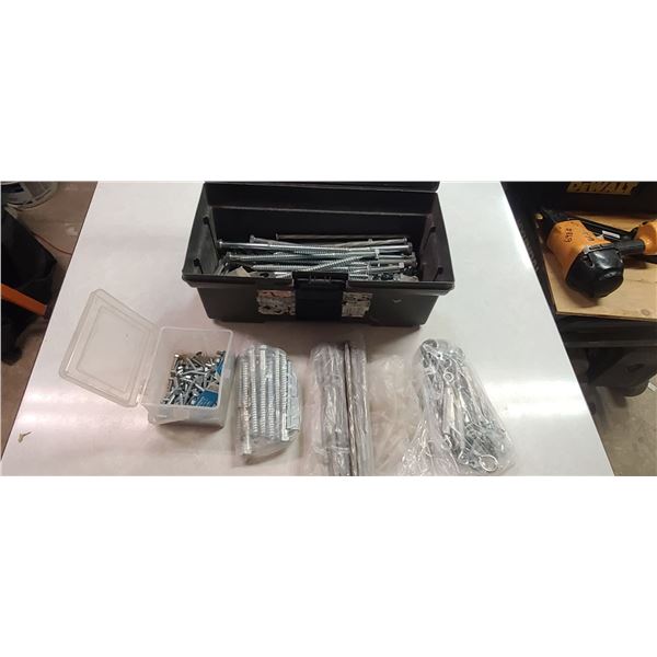 BOX OF LRC SCREWS, NAILS ETC