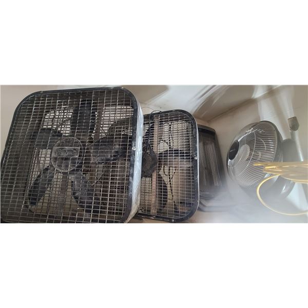 TWO FANS AND TWO HEATERS