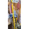 Image 1 : QUANTITY OF EMPTY PAIL EXTENSION HANDLES, BROOMS