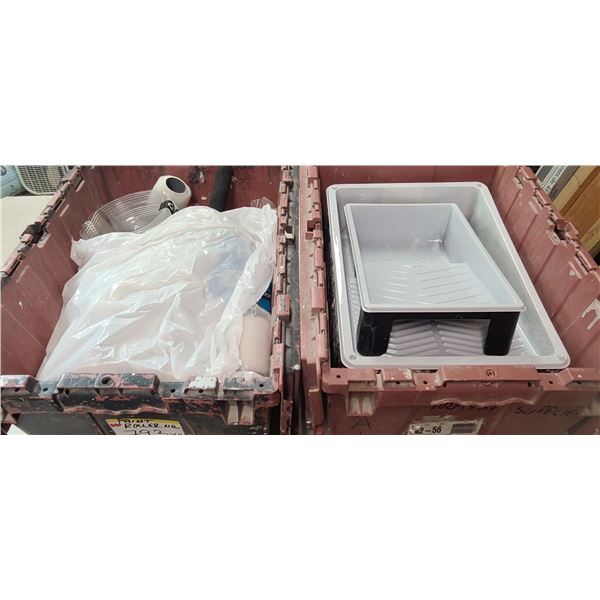 NEW PAINT ROLLERS, TRAYS AND OTHER
