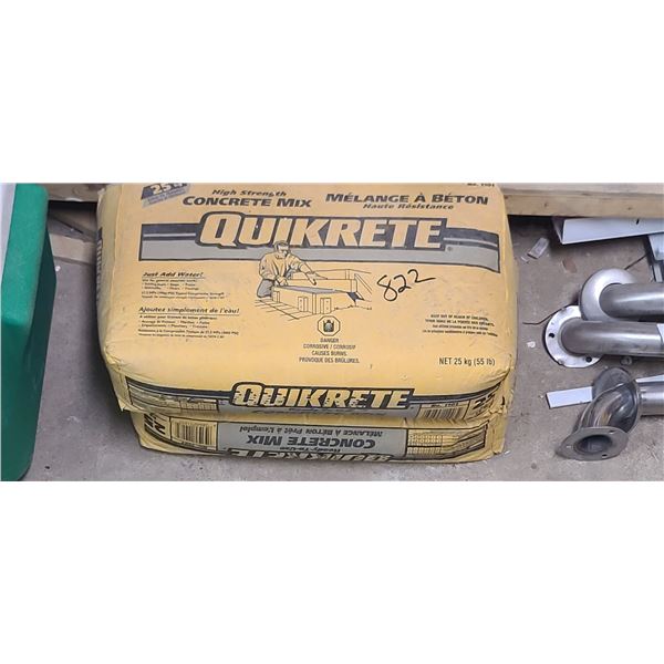TWO BAGS OF QUICKCRET CONCRETE MIX