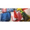 Image 9 : LARGE BOX OF NEW AND USED FLAGS ROUGHLY 25 NEW AND 25 USED