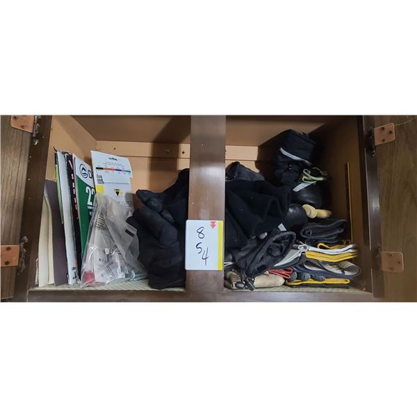 SAND PAPER AND GLOVES