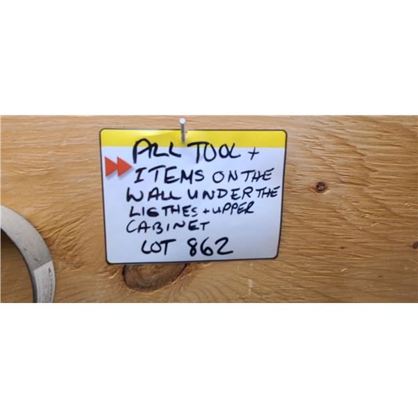 ALL TOOLS HANGING ON WALL SHOWN IN PICTURES