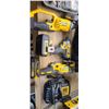 Image 1 : DEWALT 20V MULTI TOOL, IMPACT DRIVER, GRINDER, CHARGER, AND TWO BATTERIES