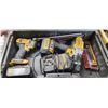Image 1 : 2 PC DEWALT 20V IMPACT/ DRIVER SET C/W 2 BATTERIES AND CHARGER WITH CASE