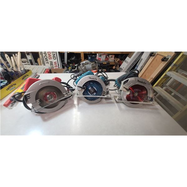 TWO MAKITA AND ONE KING CANADA CIRCULAR SAWS