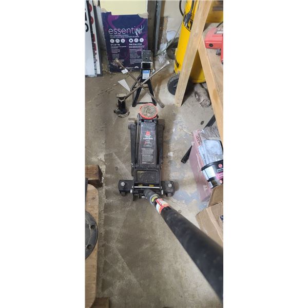 MOTOR MASTER 3TON FLOOR JACK, JACK STAND, TIRE IRON
