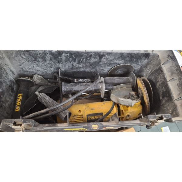 DEWALT 5 INCH GRINDER IN TOOL BOX