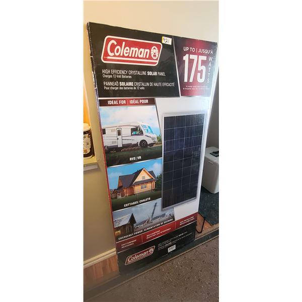 NEW COLEMAN 175 WATT 12VOLT SOLAR POWER KIT