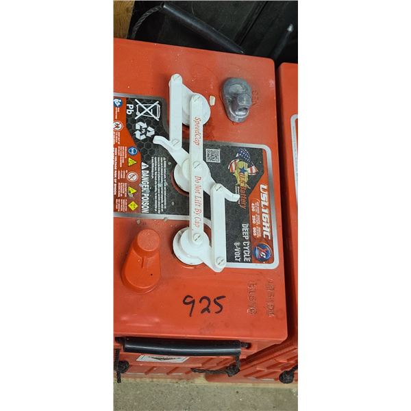 USL 16HC 6VOLT DEEP CYCLE BATTERY 420AMP FOR OFF GRID USE  RETAIL $600PLUS