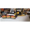 Image 1 : DEWALT BRUSHLESS 60V MAX DCCS670 CORDLESS CHAIN SAW IN TOTE C/W 3 HD BATTERIES NO CHARGER FOUND