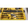 Image 7 : NEW STANLEY 229 PC SAE/MM 1/4", 3/8" AND 1/2" PROFEESIONAL SOCKET TOOL KIT